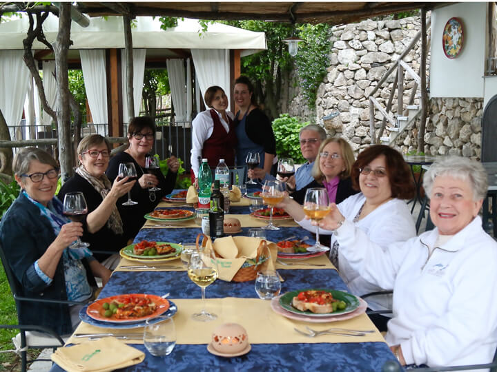 Salute! A warm welcome at Villa San Cosma, Ravello, Amalfi Coast, Italy, Carol Ketelson, Delectable Destinations Yummy Life Luxury Travel Culinary Tours