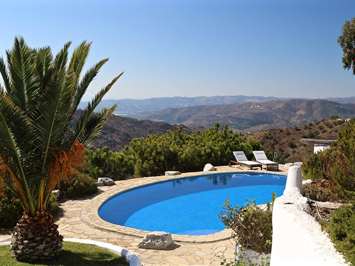 Pool overlooking mountains in Andalusia Delectable Destinations Ultimate Guide Travel Divorce