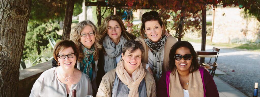 Group of women culinary trip to Tuscany Italy Carol Ketelson Delectable Destinations Culinary Tours