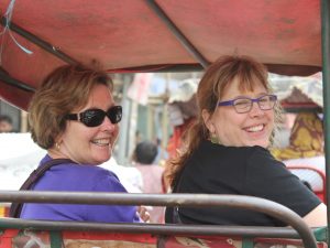 rickshaw ride old Delhi India Carol Ketelson Delectable Destinations Culinary Tours