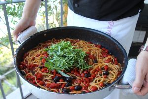 Farmer's spaghetti Mamma Agata Cooking Scool Amalfi Coast Italy Carol Ketelson Delectable Destinations Culinary Tours