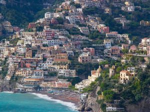 panoramic view of Positano Amalfi Coast Italy Carol Ketelson Delectable Destinations Culinary Tours
