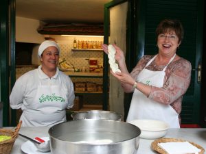 Mozzarella making Amalfi Coast Italy Carol Ketelson Delectable Destinations Culinary Tours