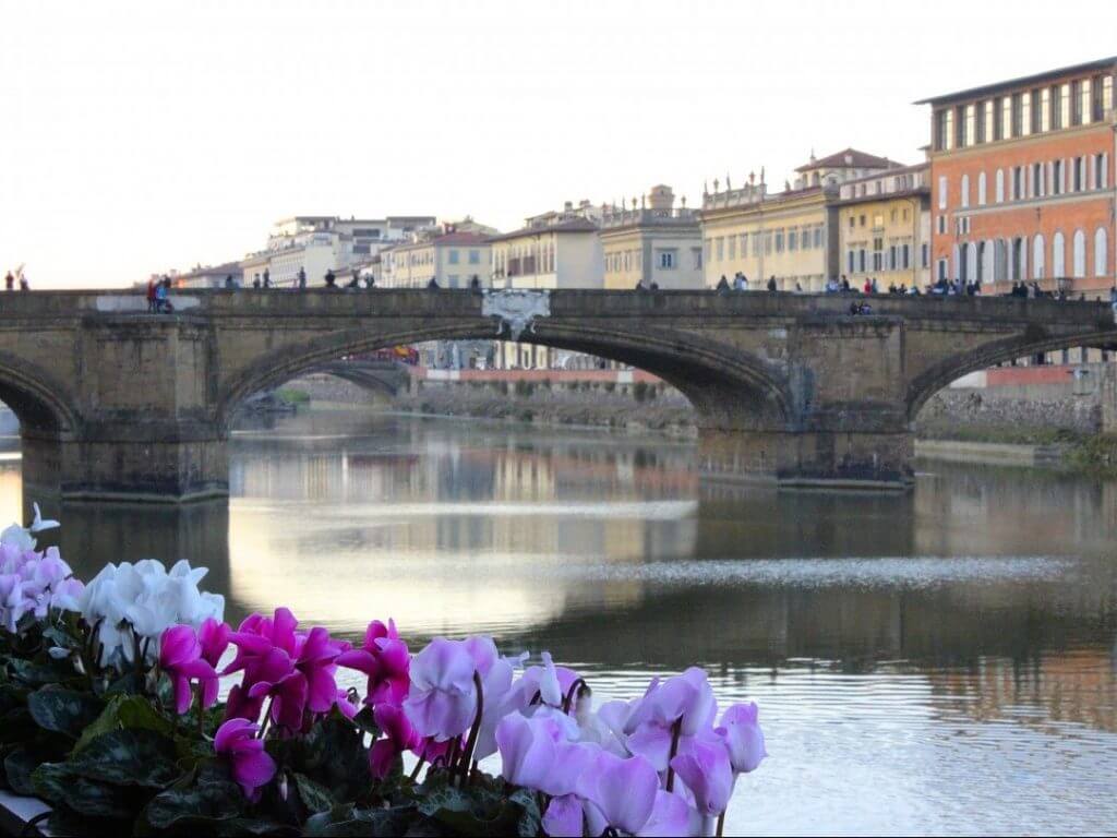 bridge over Arno River Florence Italy Carol Ketelson Delectable Destinations Culinary Tours