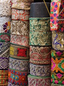 Shopping for fabrics in Old Delhi - Packing India Tips