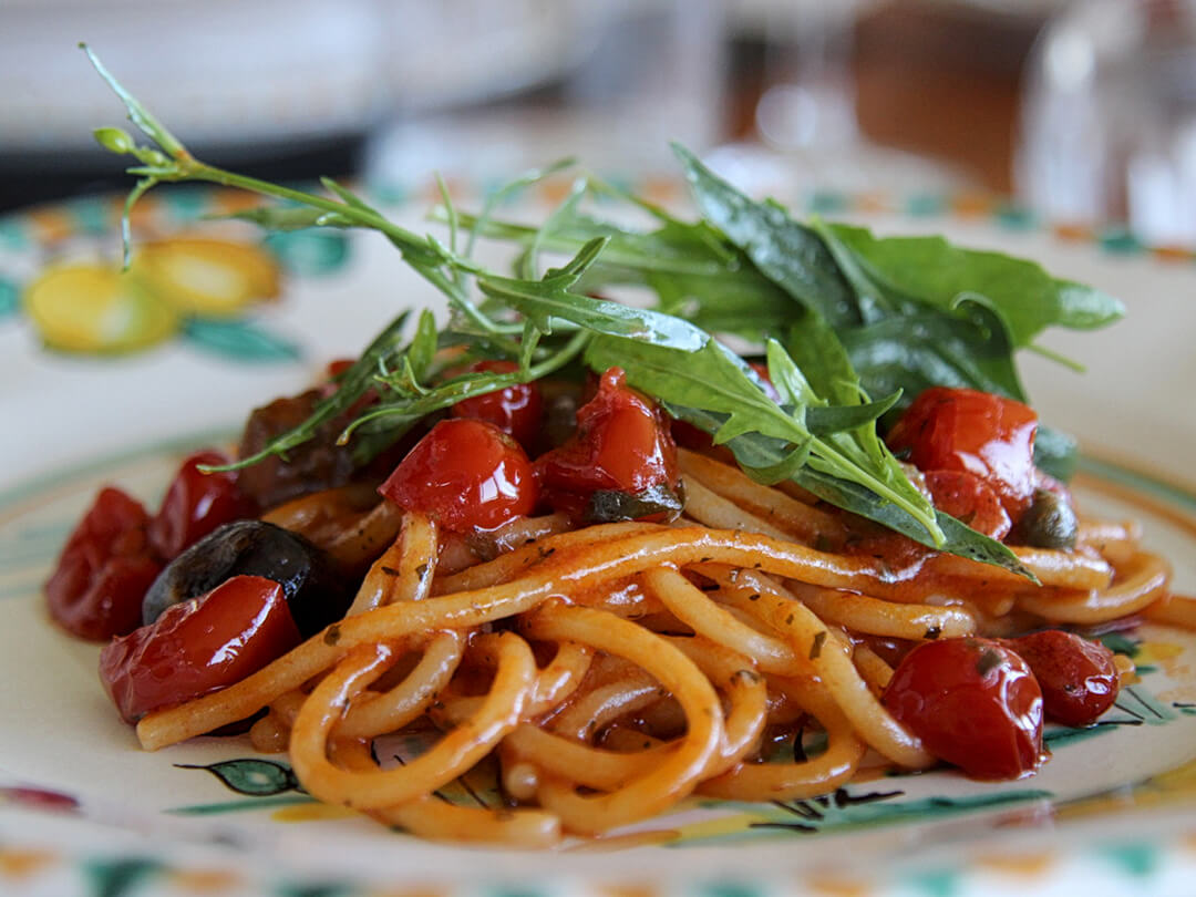 Farmer's Spaghetti Recipe Mamma Agata Cooking Class Amalfi Coast Italy Carol Ketelson Delectable Destinations Culinary Tours