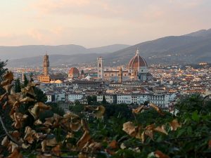 A sunset view of the Duomo and Florence Italy Carol Ketelson Delectable Destinations Culinary Tours