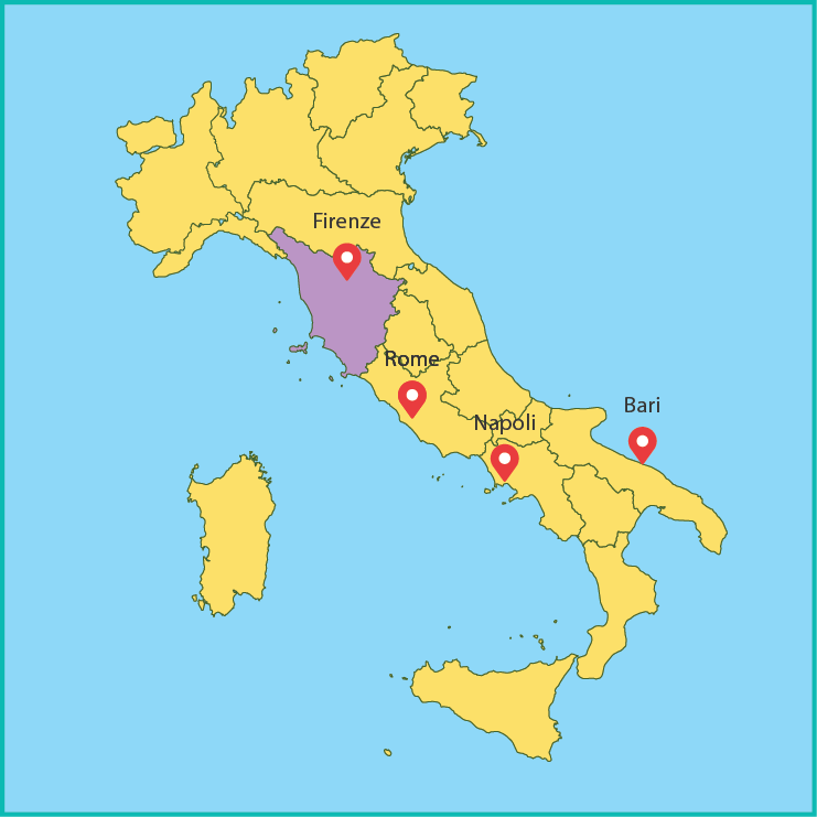 Map Of Tuscany 
