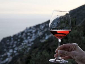 an evening toast with Amalfi Coast wine Carol Ketelson Delectable Destinations Culinary Tours