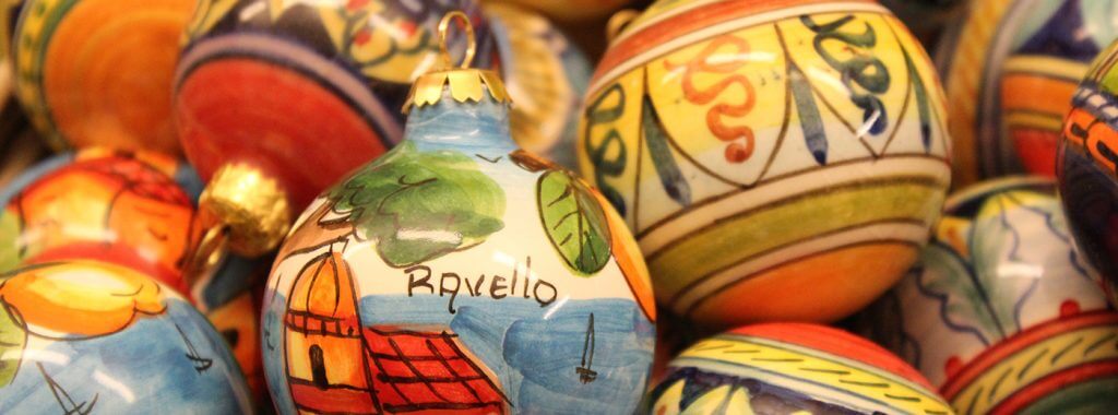 Christmas ornaments from Ravello on the Amalfi Coast Italy Carol Ketelson Delectable Destinations Culinary Tours
