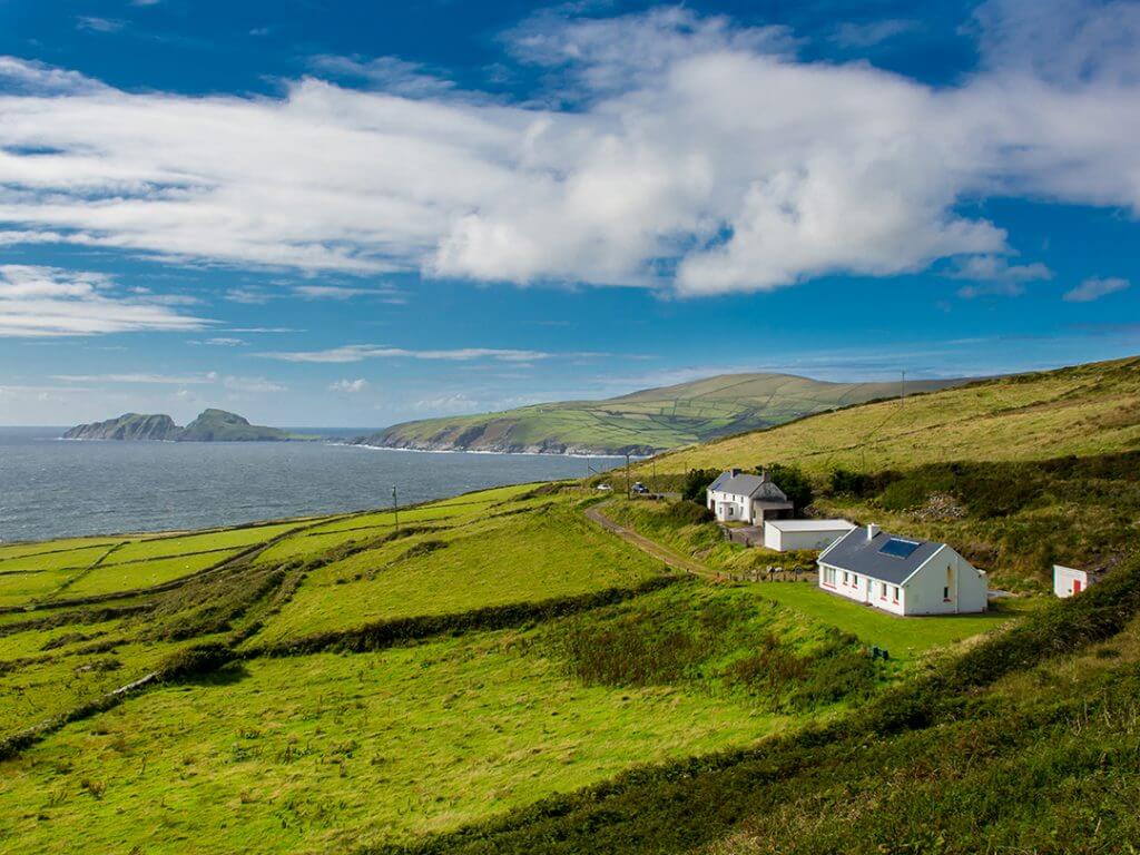 Houses on Irish Coast Delectable Destinations Culinary Tour of Ireland