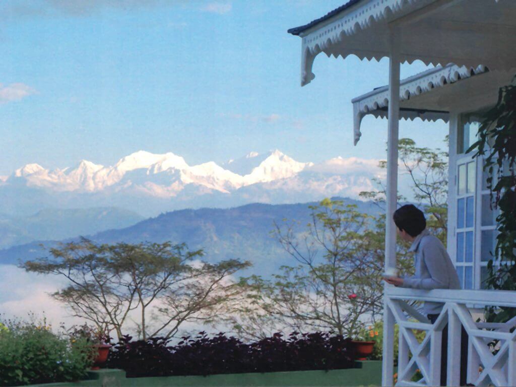 view of Mount Kanchenjunga third-highest peak in the world Glenburn Tea Estate Delectable Destinations Culinary Tour India