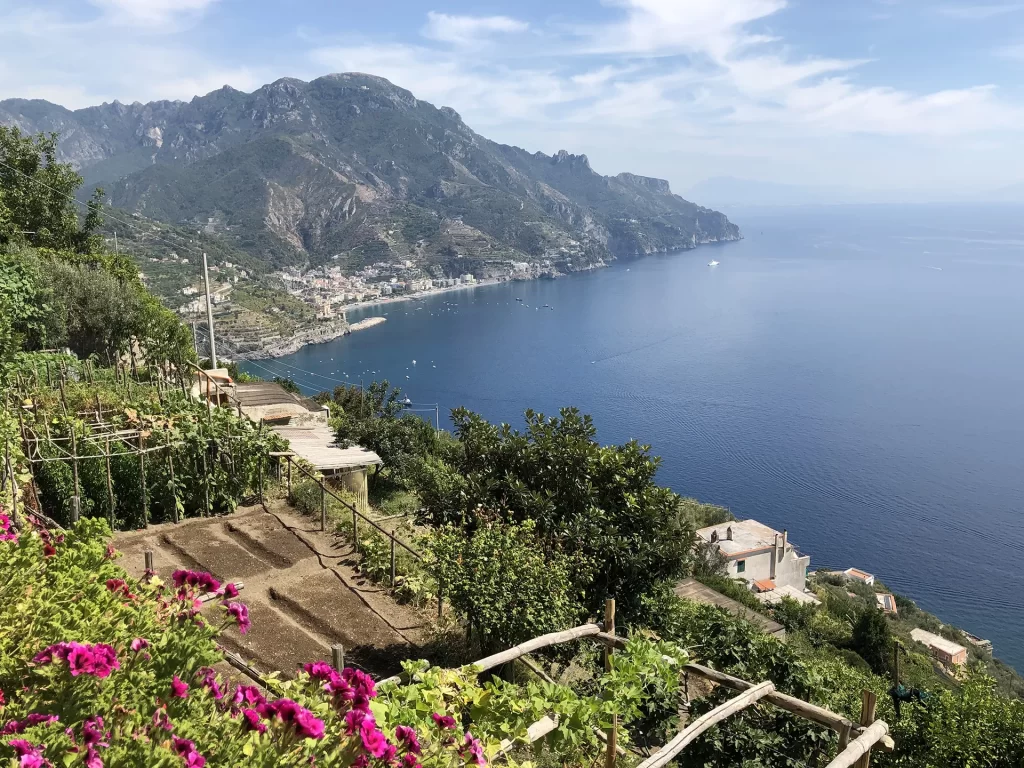 Coastline and ocean in the Amalfi Coast